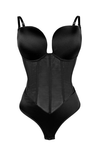 Corset noir Tummy Control Butt Lifting Body Shapewear